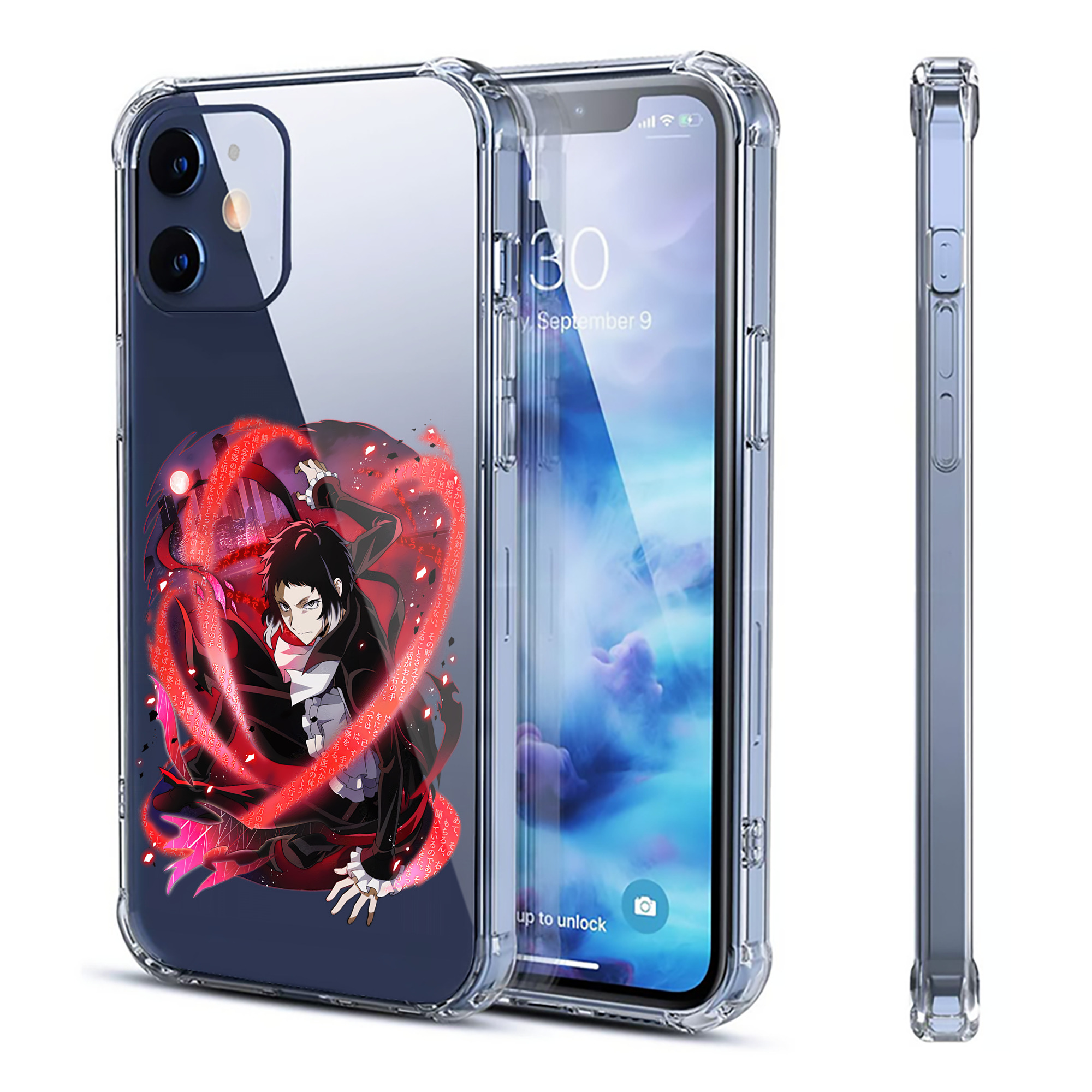 （画像用） 文豪ストレイドッグス Bungo Stray Dogs 【iPhone 12シリーズ対応】透明スマホケース（クリアソフトケース）